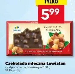 Czekolada mleczna z całymi orzechami laskowymi