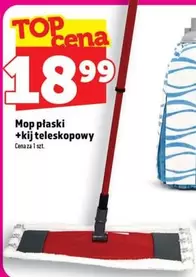 Mop płaski + kij teleskopowy