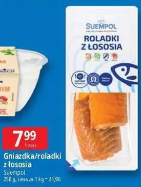 Gniazdka/roladki z łososia