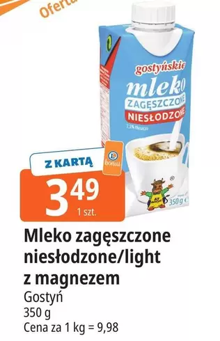 Mleko zagęszczone niesłodzone/light z magnezem