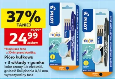 Kolor - Pióro kulkowe + 3 wkłady + gumka