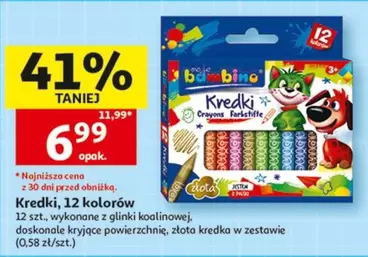 Kredki, 12 kolorów