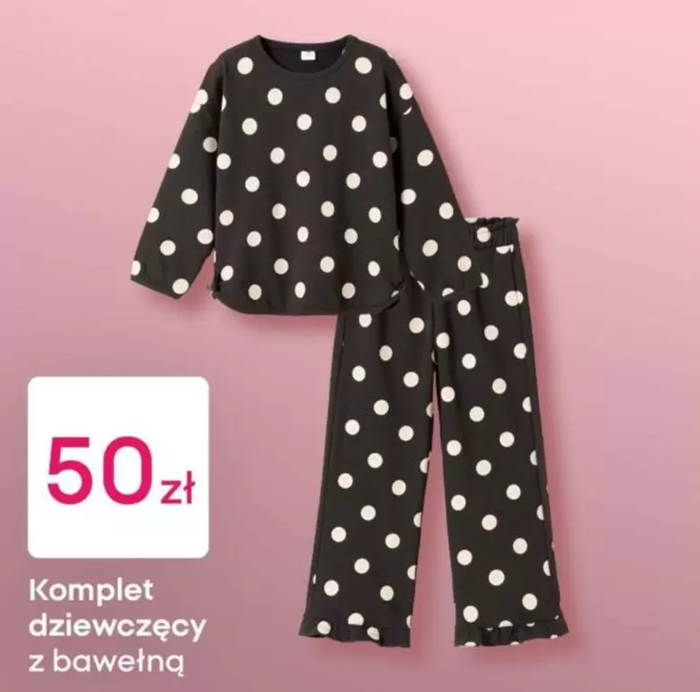 Komplet dziewczęcy z bawełną