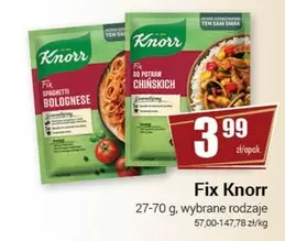 Fix Spaghetti Bolognese, Fix do Potraw Chinskich