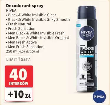 Black - Dezodorant spray