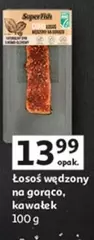 Łosoś wędzony na gorąco, kawałek