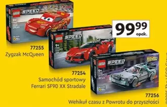 Lego - 77255 Zygzak McQueen, 77254 Samochód sportowy Ferrari SF90 XX Stradale, 77256 Wóhik czasu z Powrotu do przyszłości