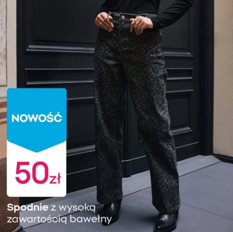Spodnie z wysoką zawartością bawełny