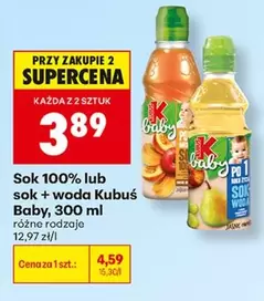 Baby - Sok 100% lub sok + woda
