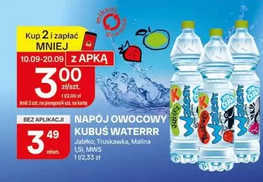 NAPÓJ OWOCOWY KUBUS WATERRR