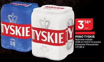 PIWO TYSKIE Wybrane rodzaje