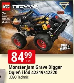 Lego - Monster Jam Grave Digger Ogień i łód 42219/42220