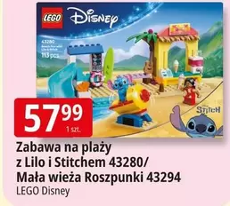 Lego - Zabawa na plaży z Lilo i Stitchem 43280/ Mała wieża Roszpunki 43294