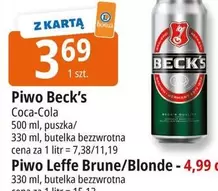 Coca Cola - Piwo Beck's