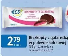 Biszkopty z galaretką w polewie kakaowej