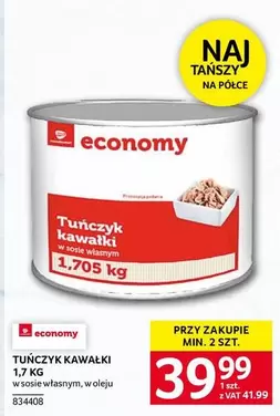 Tuńczyk kawałki w sosie własnym