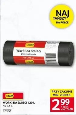 Worki na śmieci 120 L 10 szt.