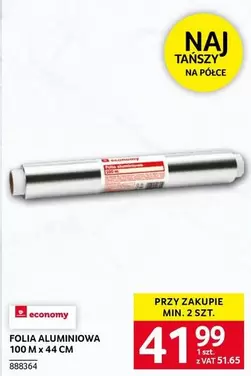FOLIA ALUMINOWA 100 M X 44 CM