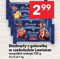 Biszkopty z galaretką w czekoladzie