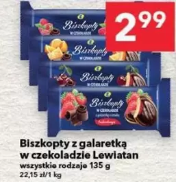 Biszkopty z galaretką w czekoladzie