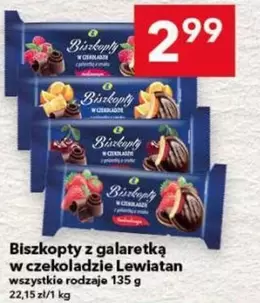 Biszkopty z galaretką w czekoladzie