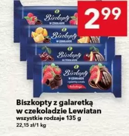 Biszkopty z galaretką w czekoladzie