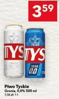 Piwo Tyskie Gronie, 0,0% 500 ml