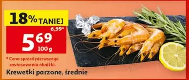 Krewetki parzone, średnie