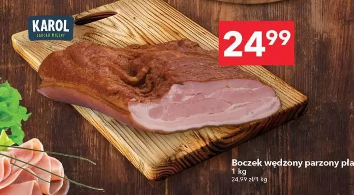 Boczek wędzony parzony płat