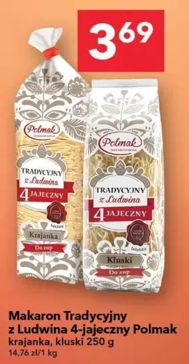 Makaron Tradycyjny z Ludwina 4-jajeczny krajanka, kluski
