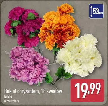 Bukiet chryzantem, 18 kwiatów