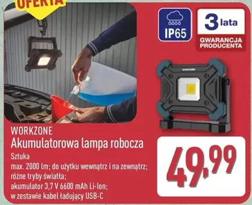 Akumulatorowa lampa robocza