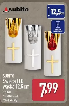 Świeca LED wąska