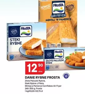 Złote Paluszki Rybne, Steki Rybne z Fileta, Mintaj w Panierce Cornflakes Air Fryer