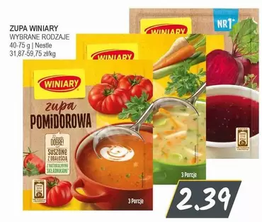 ZUPA WINIARY WYBRANE RODZAJE