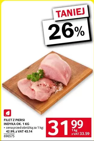 Ok - FILET Z PIERSI INDYKA OK. 1 KG