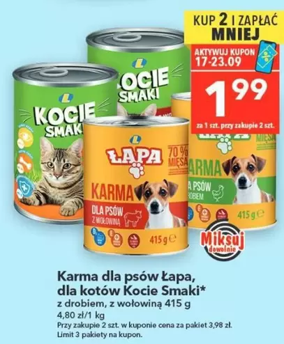Karma dla psów, dla kotów
