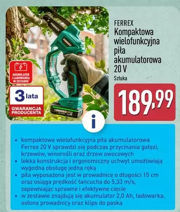 Kompaktowa wielofunkcyjna piła akumulatorowa
