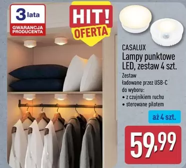 Lampy punktowe LED, zestaw 4 szt.