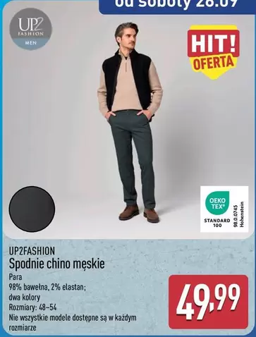 Spodnie chino męskie