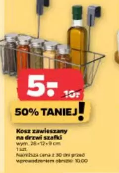 Kosz zawieszany na drzwi szafki