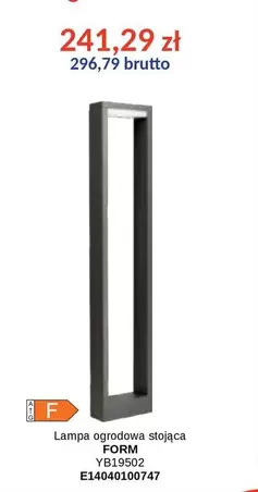 Lampa ogrodowa stojąca YB19502 E14040100747