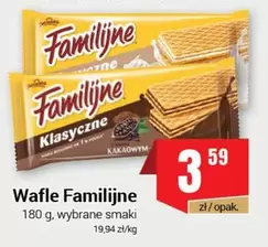 Wafle Klasyczne Kakaowe