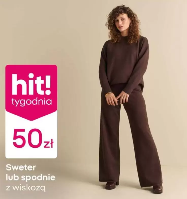 Sweter lub spodnie z wiskozą