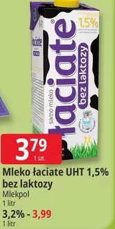 Mleko Łaciate UHT 1,5% bez laktozy