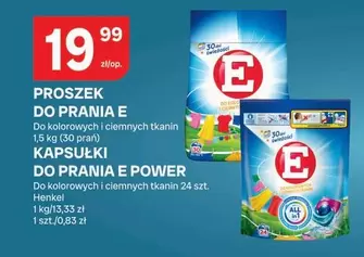 Proszek do prania E, Kapsułki do prania E Power