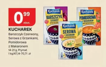 Barszcz Czerwony, Serowa z Grzankami, Pomidorowa z Makaronem