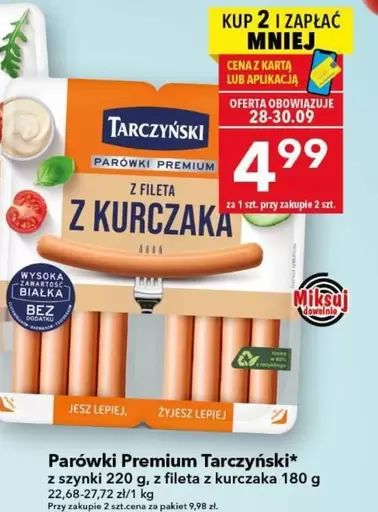 Parówki Premium z fileta z kurczaka