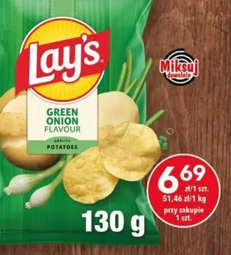 Lay'S - Green Onion Flavour Potatoes