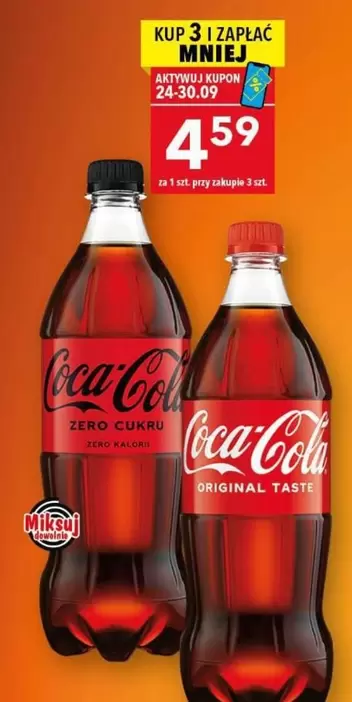 Coca Cola - Coca-Cola Original Taste, Coca-Cola Zero Cukru